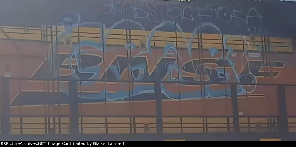 BNSF logo tagged up